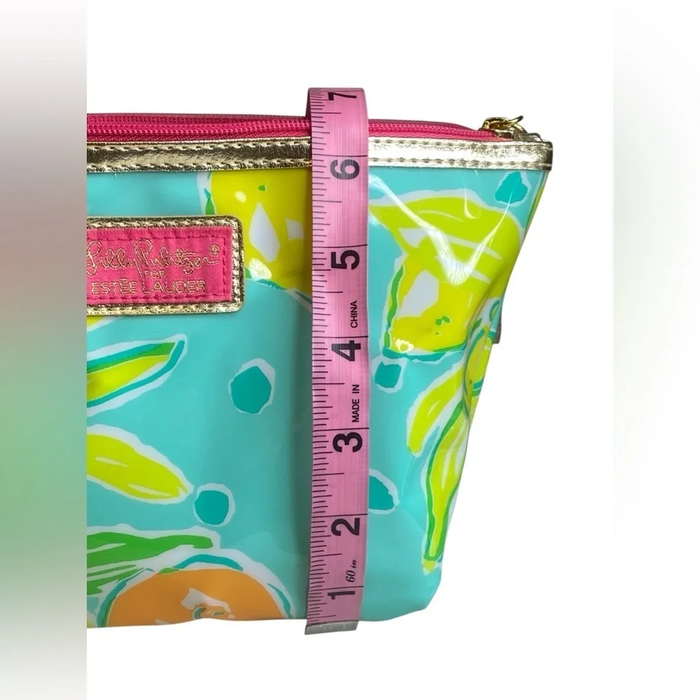 Lilly Pulitzer for Estee Lauder Vinyl Makeup Zip Bag